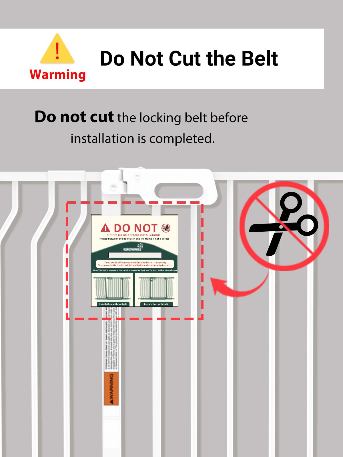 GROWNSY Mom's Choice gate uses durable materials for long-lasting safety.