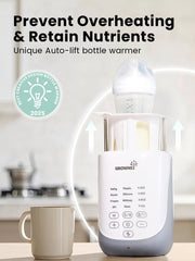 GrownsY Nutri Bottle Warmer 24h keep-warm keeps milk ready for late-night feeds