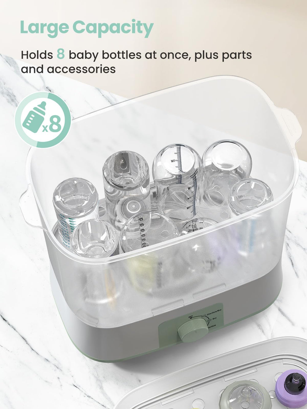 GROWNSY one-knob operation for effortless start-up and daily use