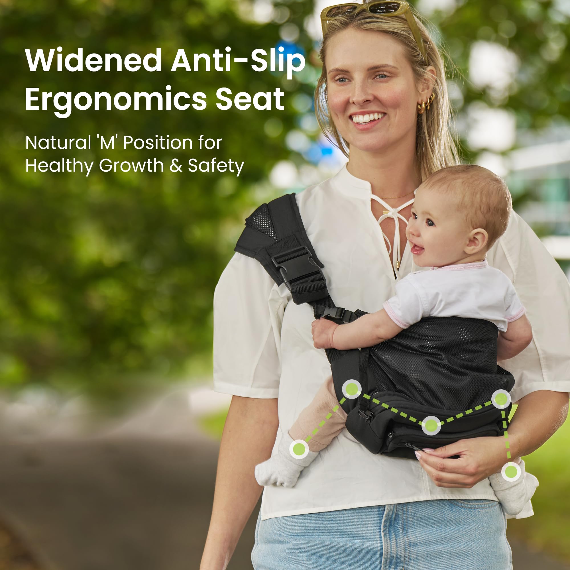 GROWNSY snap-and-go design makes getting in and out quick.