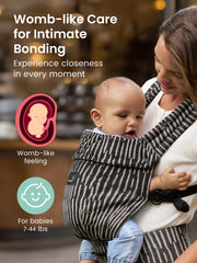 GROWNSY soft breathable fabric infant carrier keeps delicate skin comfortable and cozy.