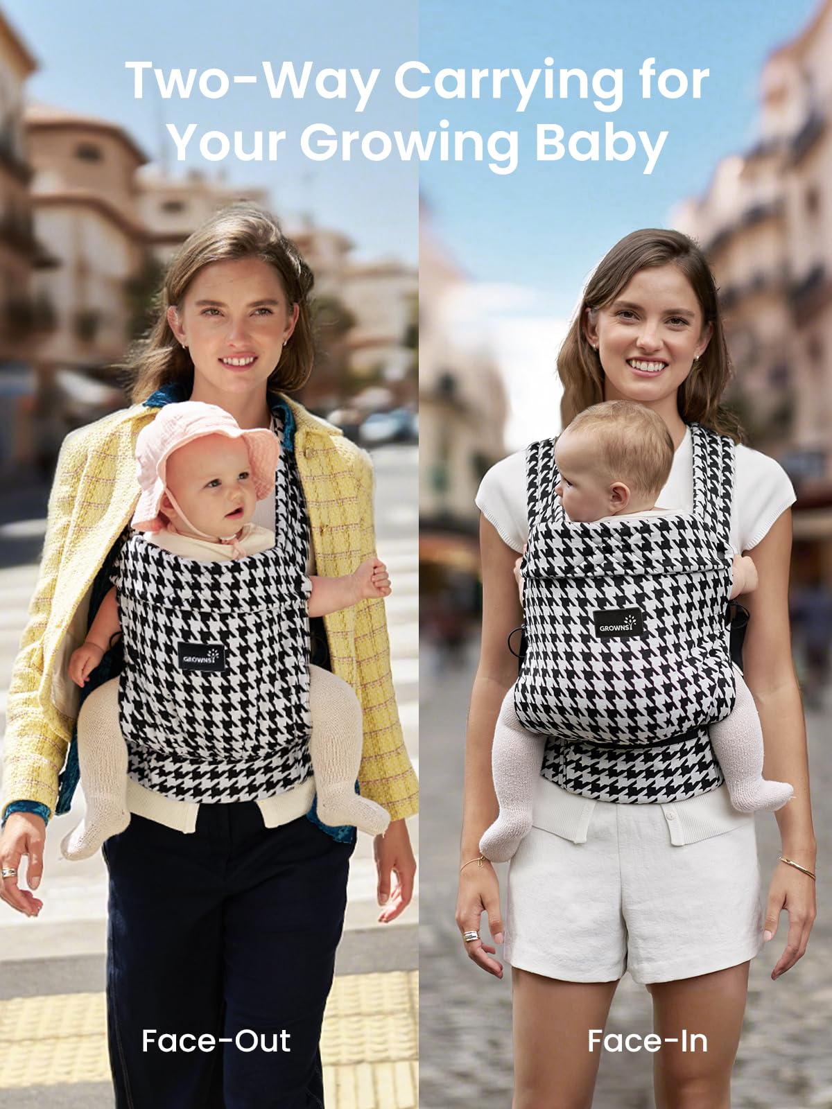 GROWNSY soft skin-friendly fabric for baby comfort