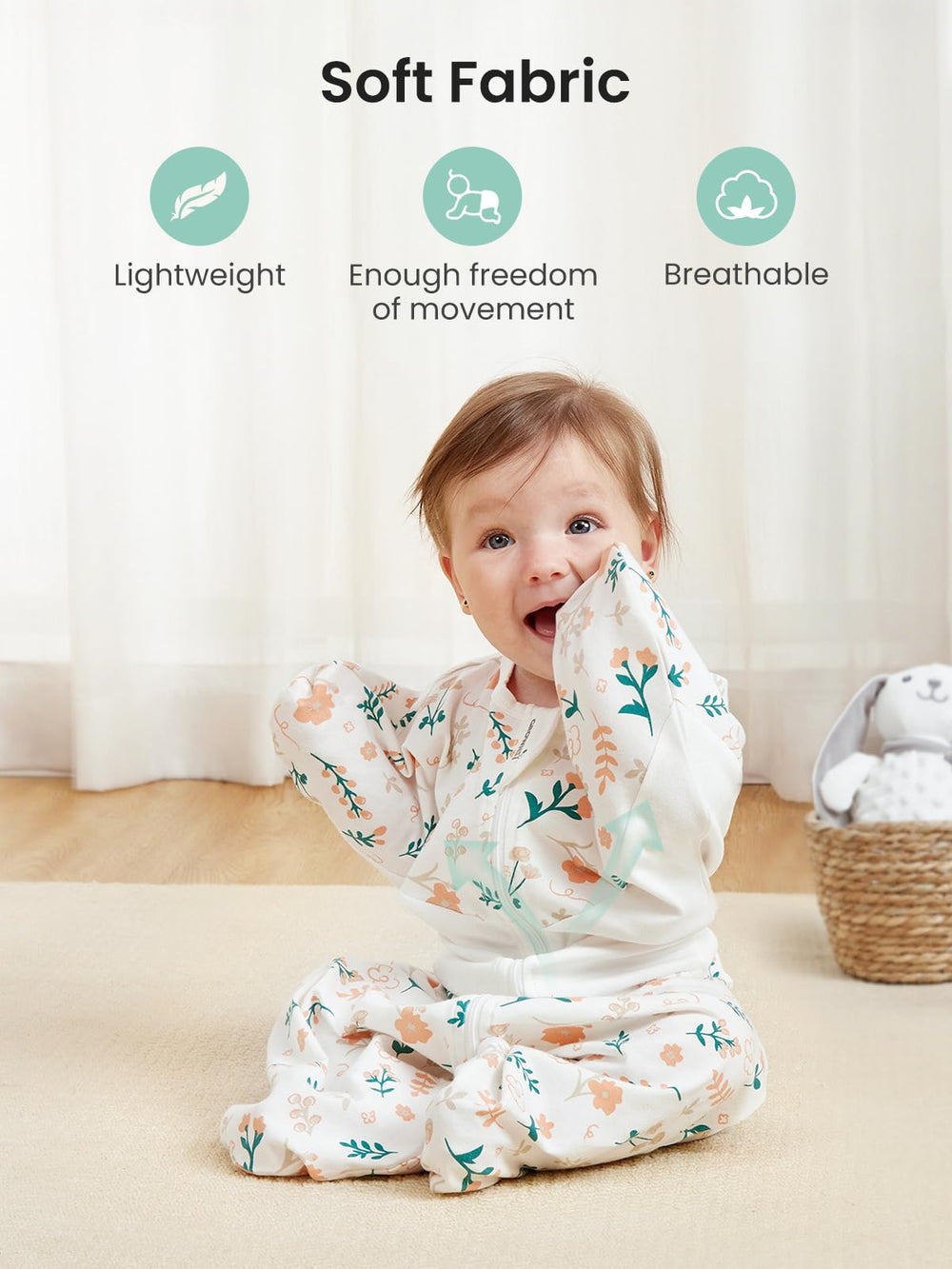 GROWNSY spring-garden colorway adds cheerful style to naps.