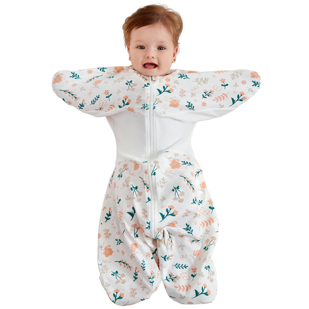 GROWNSY starfish-design swaddle secures arms for calmer nights.