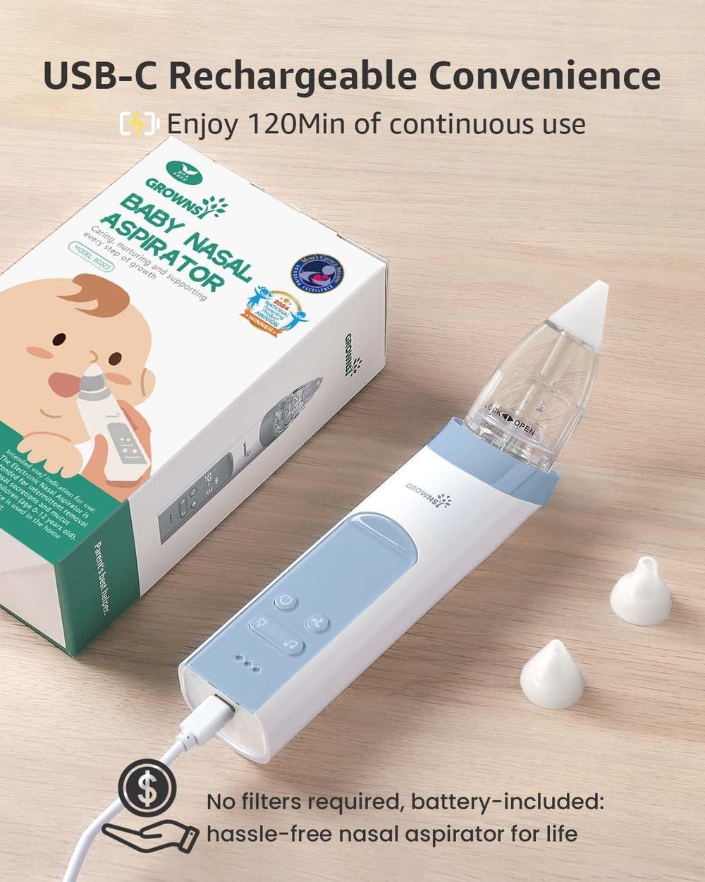 GROWNSY travel storage case enables easy packing for trips.