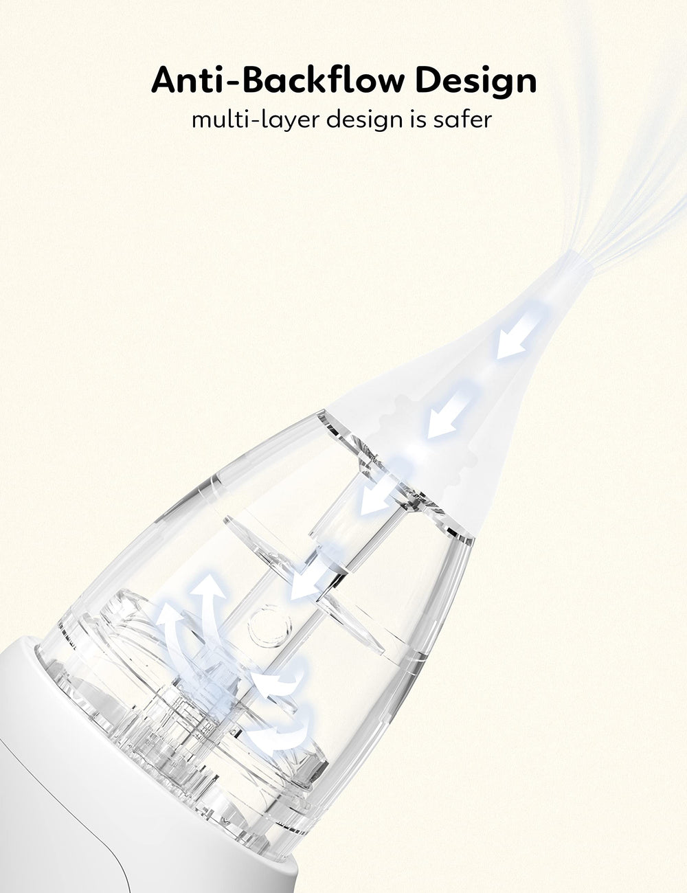 Growns y Upgrade Nasal Aspirator ergonomic grip for comfortable operation.