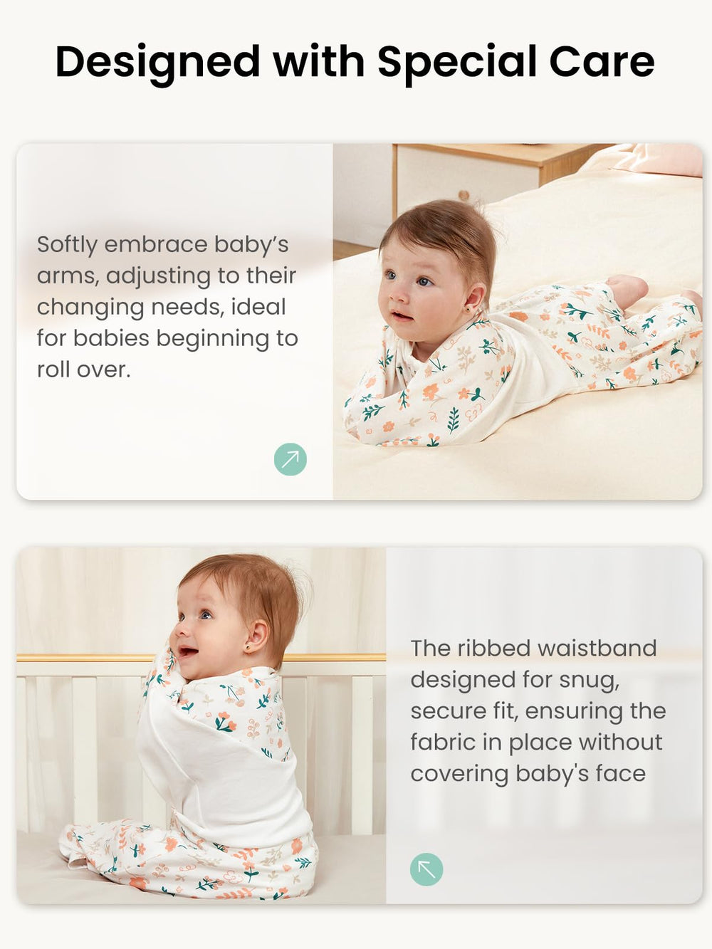 GROWNSY waist-compression keeps fabric in place during routines.