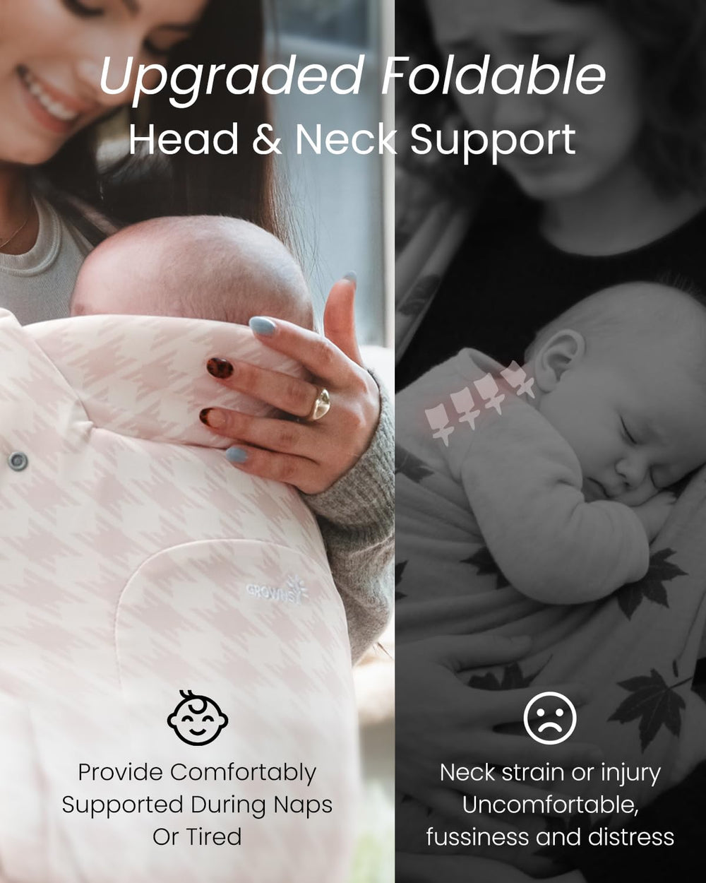 GROWNSY baby carrier wrap-style comfort wraps baby securely