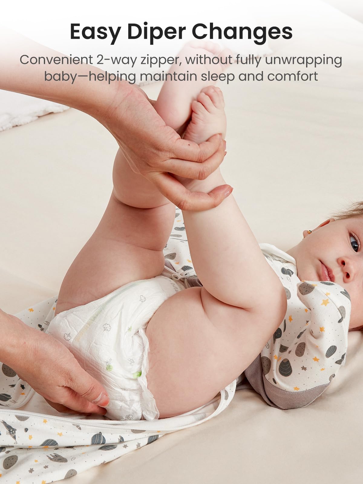 GROWNSY fabric closeup emphasizes breathable materials and gentle stretch