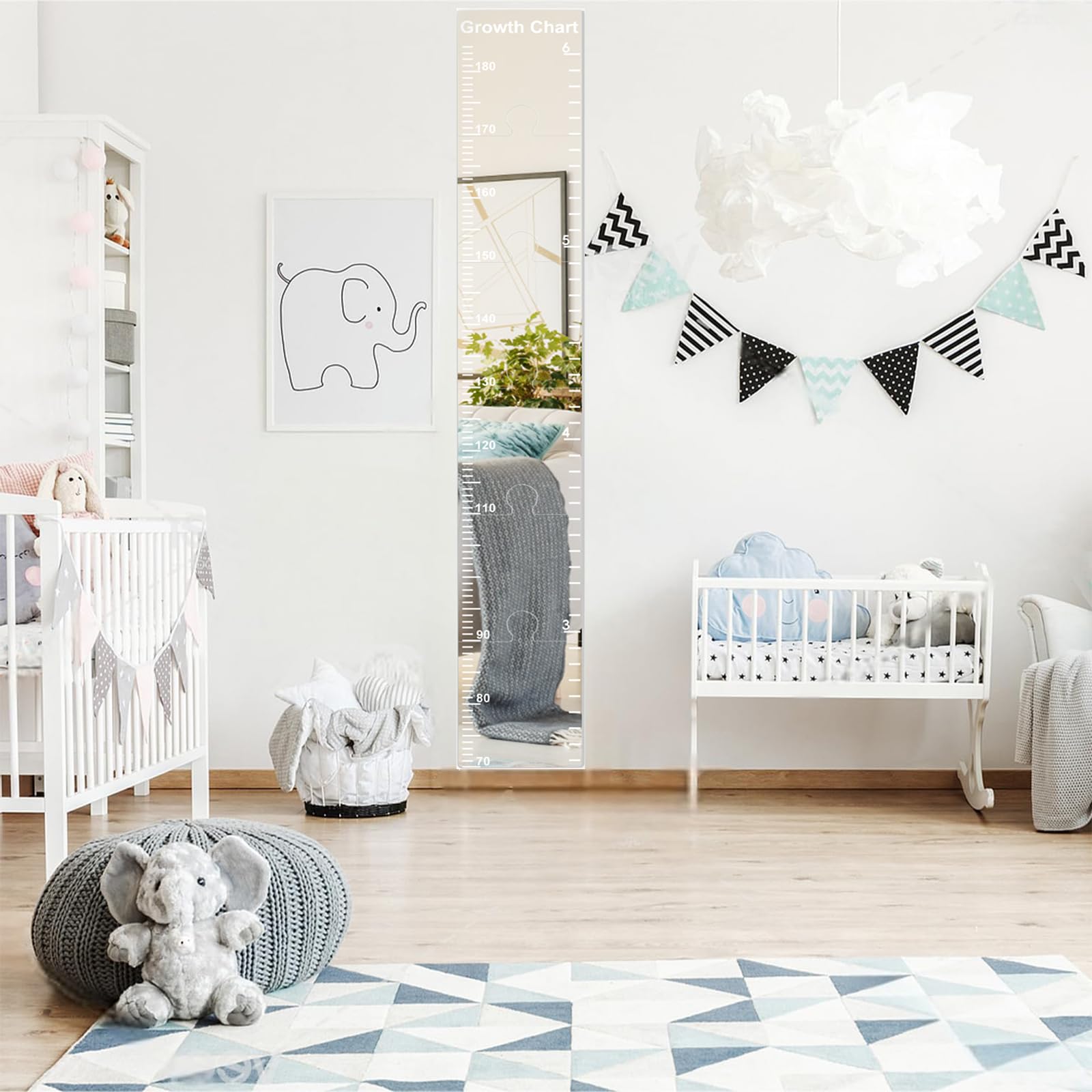 Growth Chart Mirror gift-ready packaging makes a thoughtful baby shower present