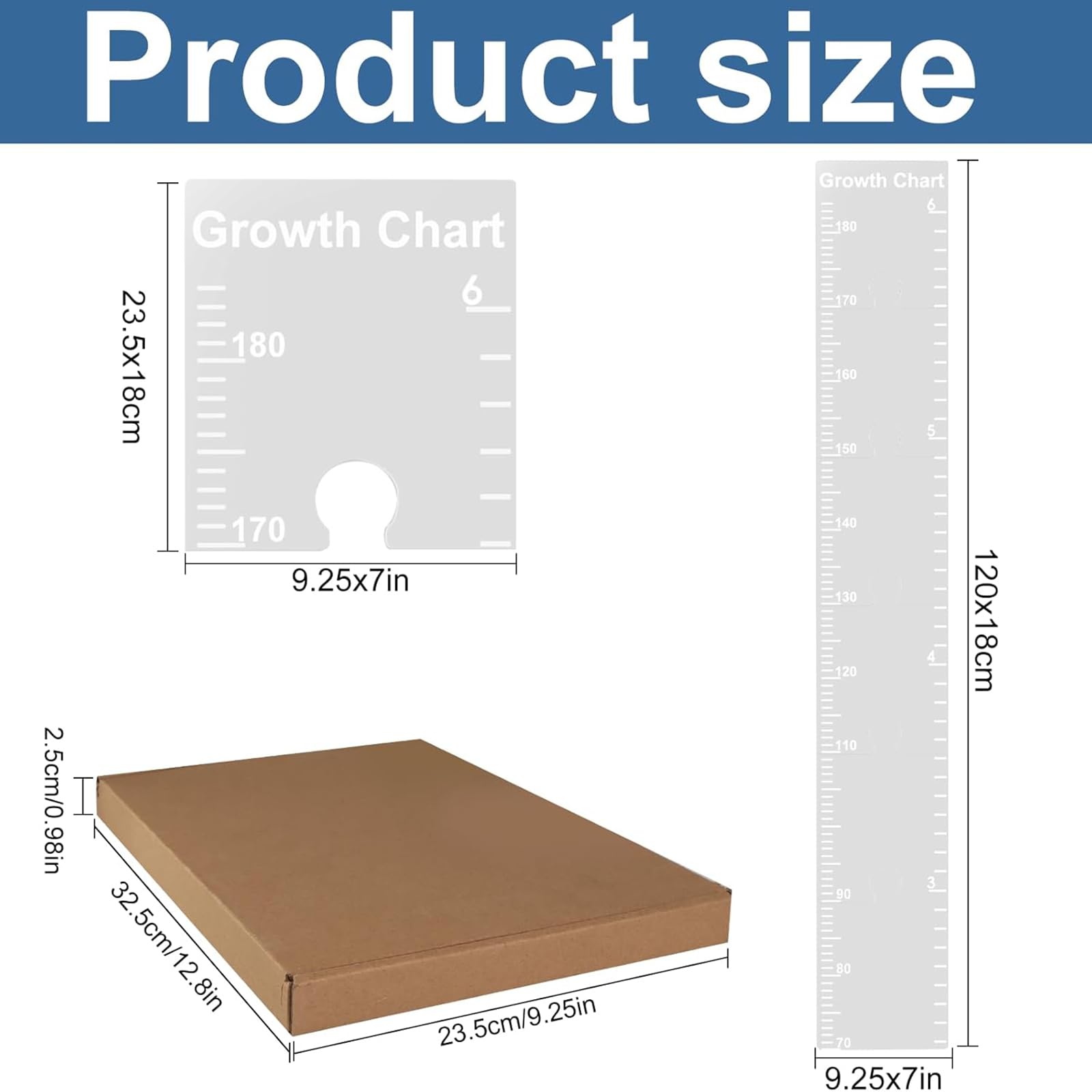Growth Chart Mirror room-ready sizes adapt to nurseries, playrooms, and bedrooms