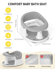 GrowthFun bath seat with four suction cups for non-slip stability