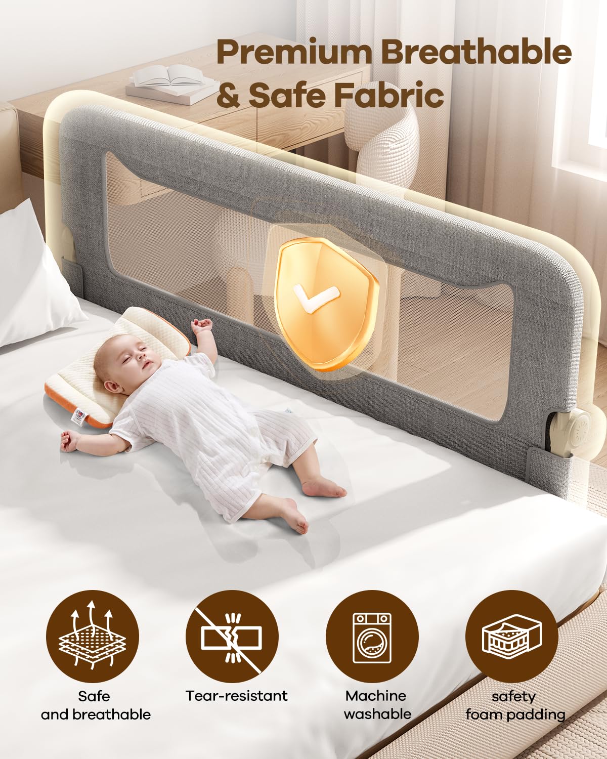 GrowthFun wide U-base offers extra stability and weight distribution.