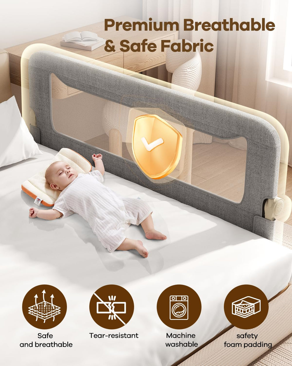 GrowthFun wide U-base offers extra stability and weight distribution.
