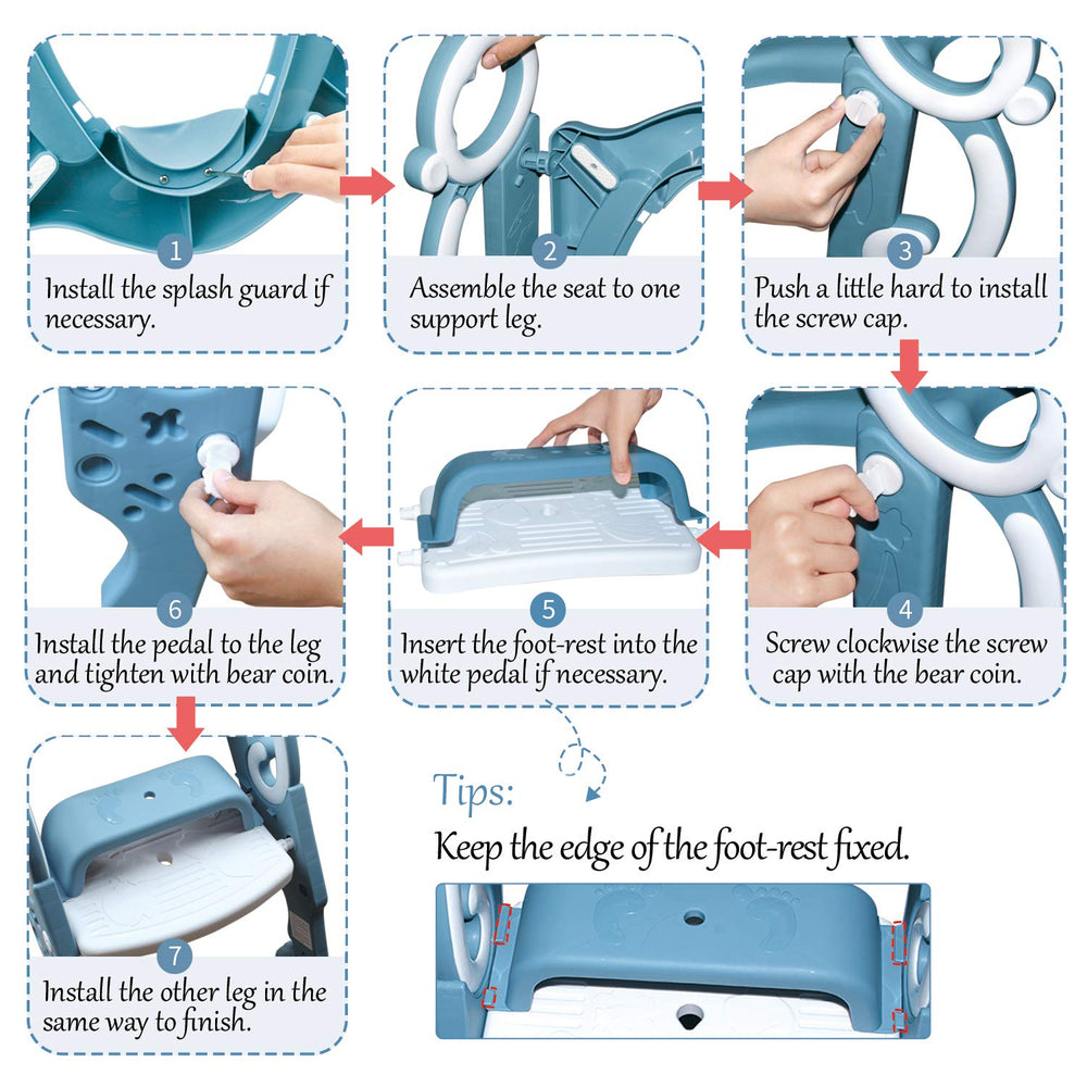 GrowthPic toddler potty seat splash guard, reduces mess during training