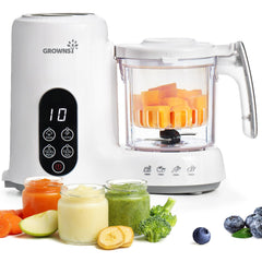 GROWNSY baby-food-maker-overview shows compact design for simple kitchen setup and quick meals.