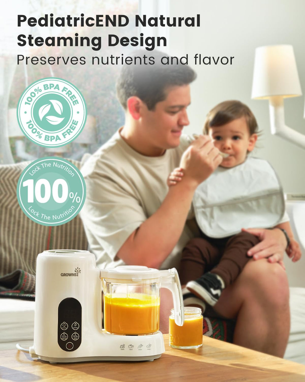 GROWNSY compact-design-kitchen-appliance fits small spaces without sacrificing performance.