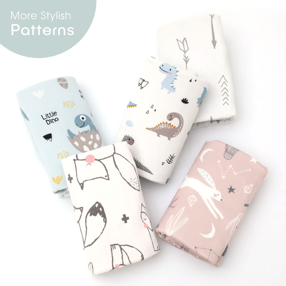 GRSSDER 34x44 size blanket highlighting generous dimensions for swaddle and play.