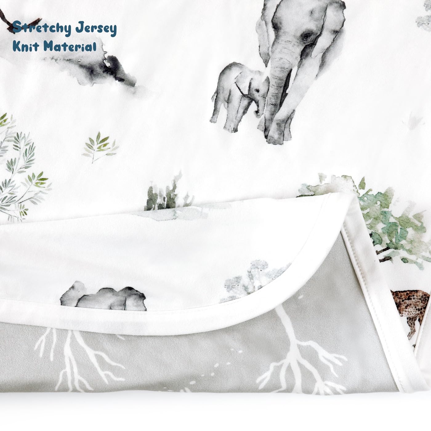 GRSSDER breathable jersey fabric helps maintain comfortable baby sleep temperature