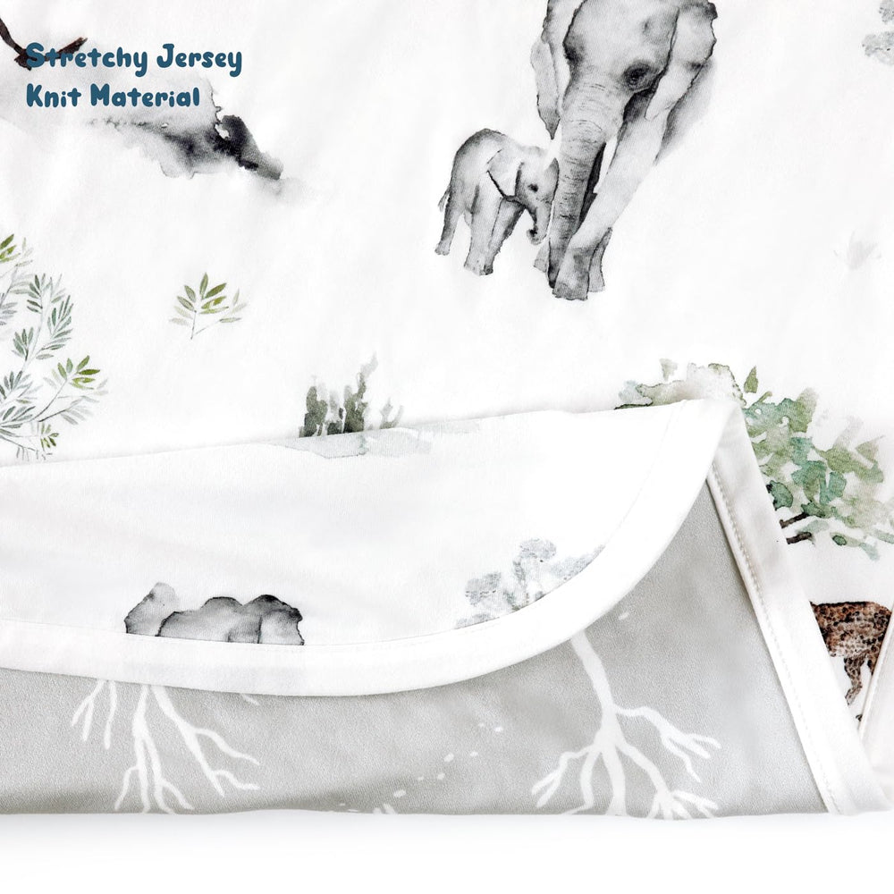 GRSSDER breathable jersey fabric helps maintain comfortable baby sleep temperature