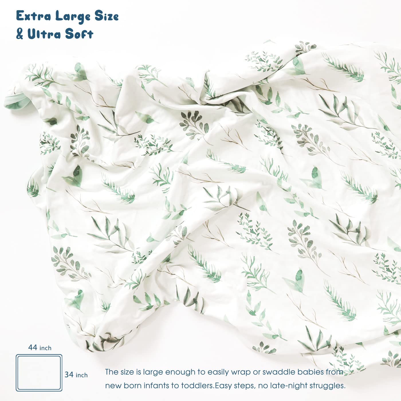GRSSDER double-layer 34x44 blanket for versatile swaddling and playtime