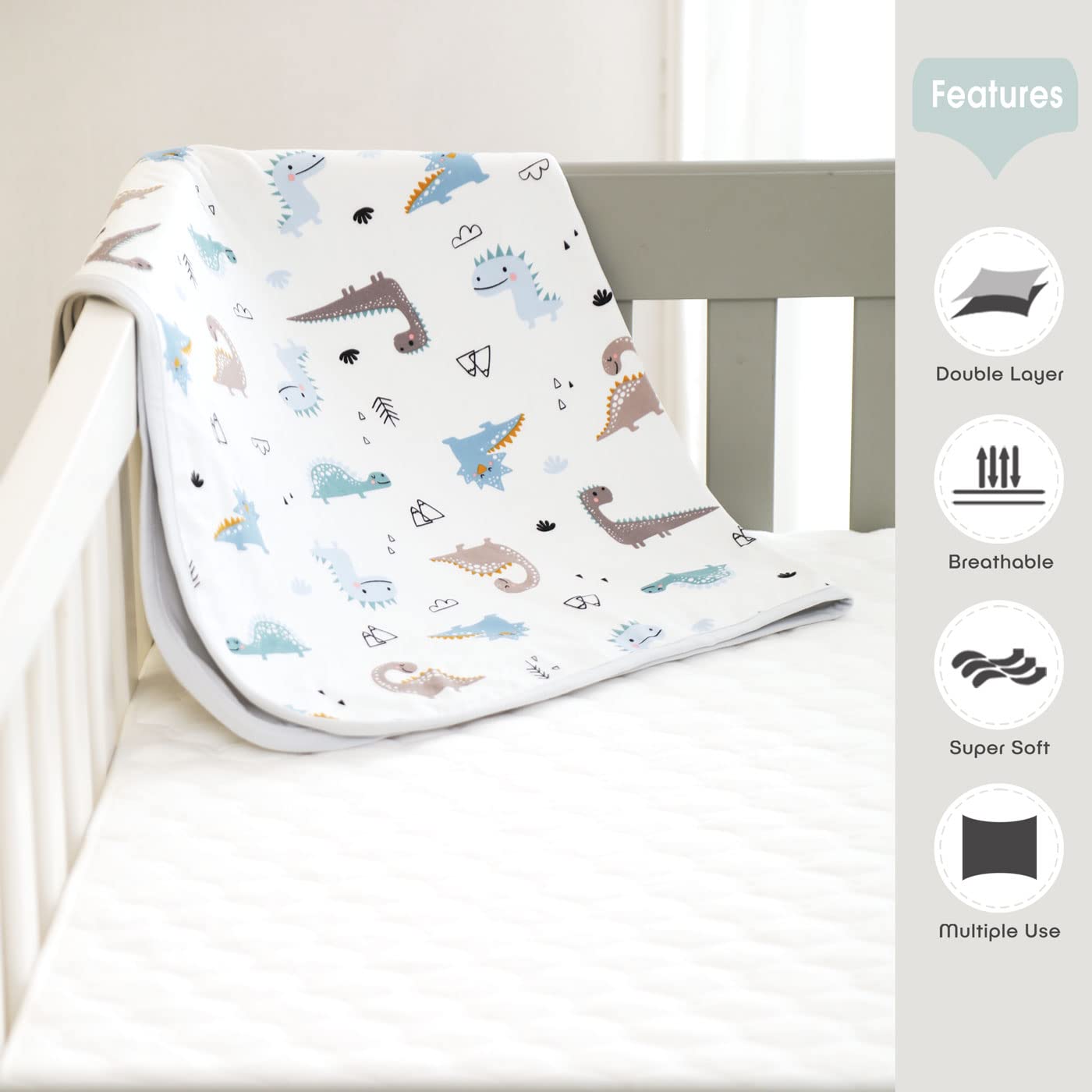 GRSSDER double-layer blanket provides extra warmth and durability for year-round use.