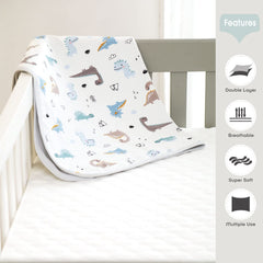 GRSSDER double-layer blanket provides extra warmth and durability for year-round use.