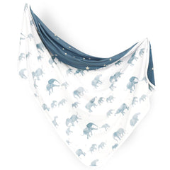 GRSSDER elephant-design blanket closeup showing soft, cozy fabric