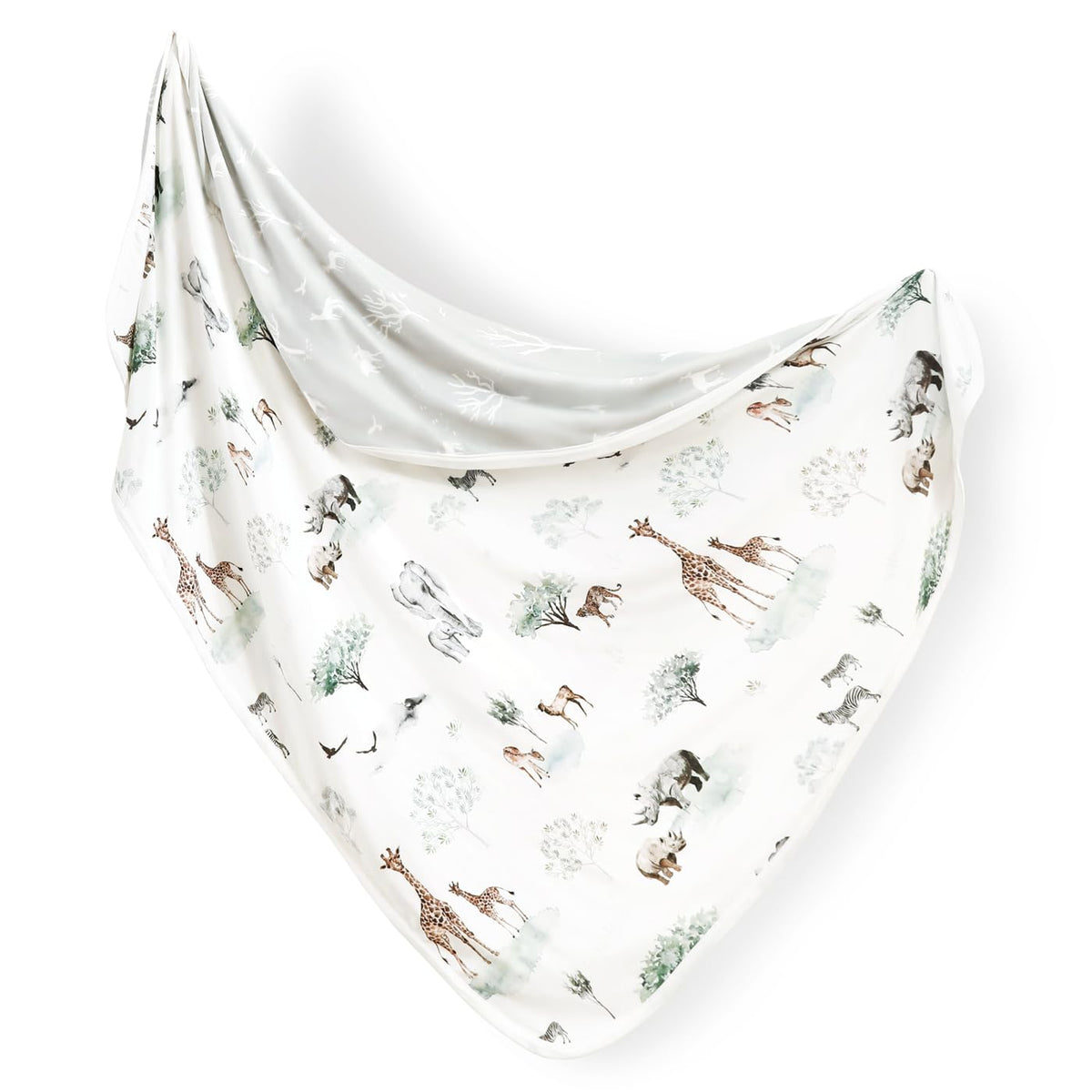 GRSSDER jersey-knit baby blanket swaddle close-up showing ultra-soft fabric