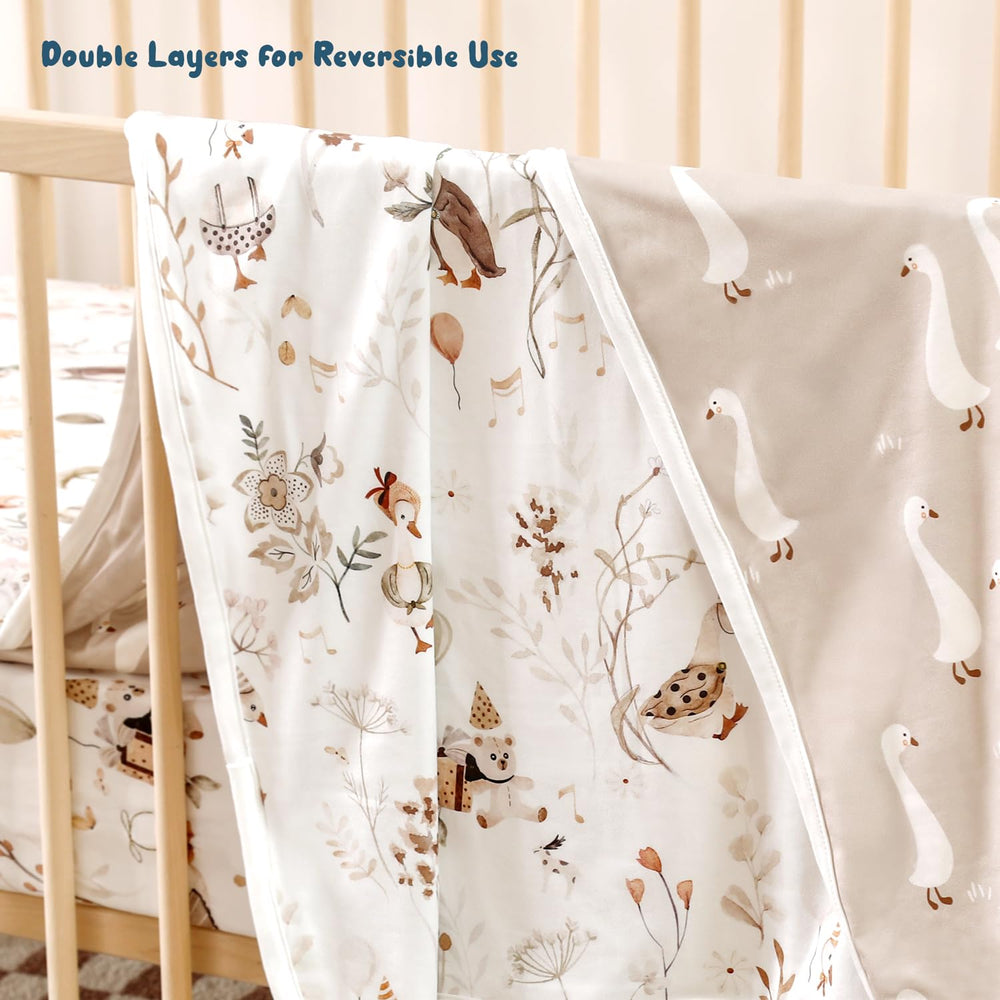 GRSSDER baby blanket machine wash durability and fade resistance