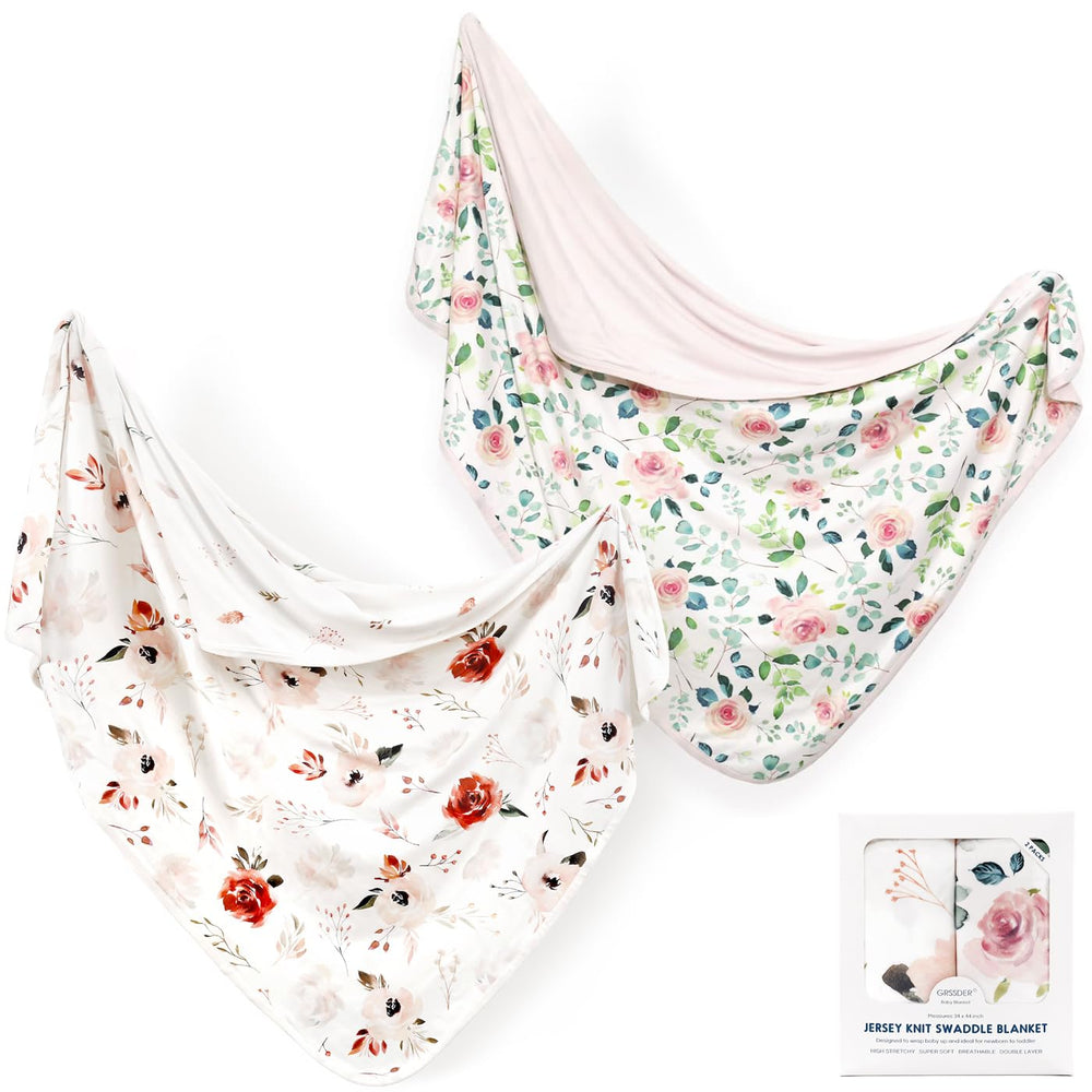 GRSSDER baby blanket orange-rose swaddle provides cozy warmth for newborns.