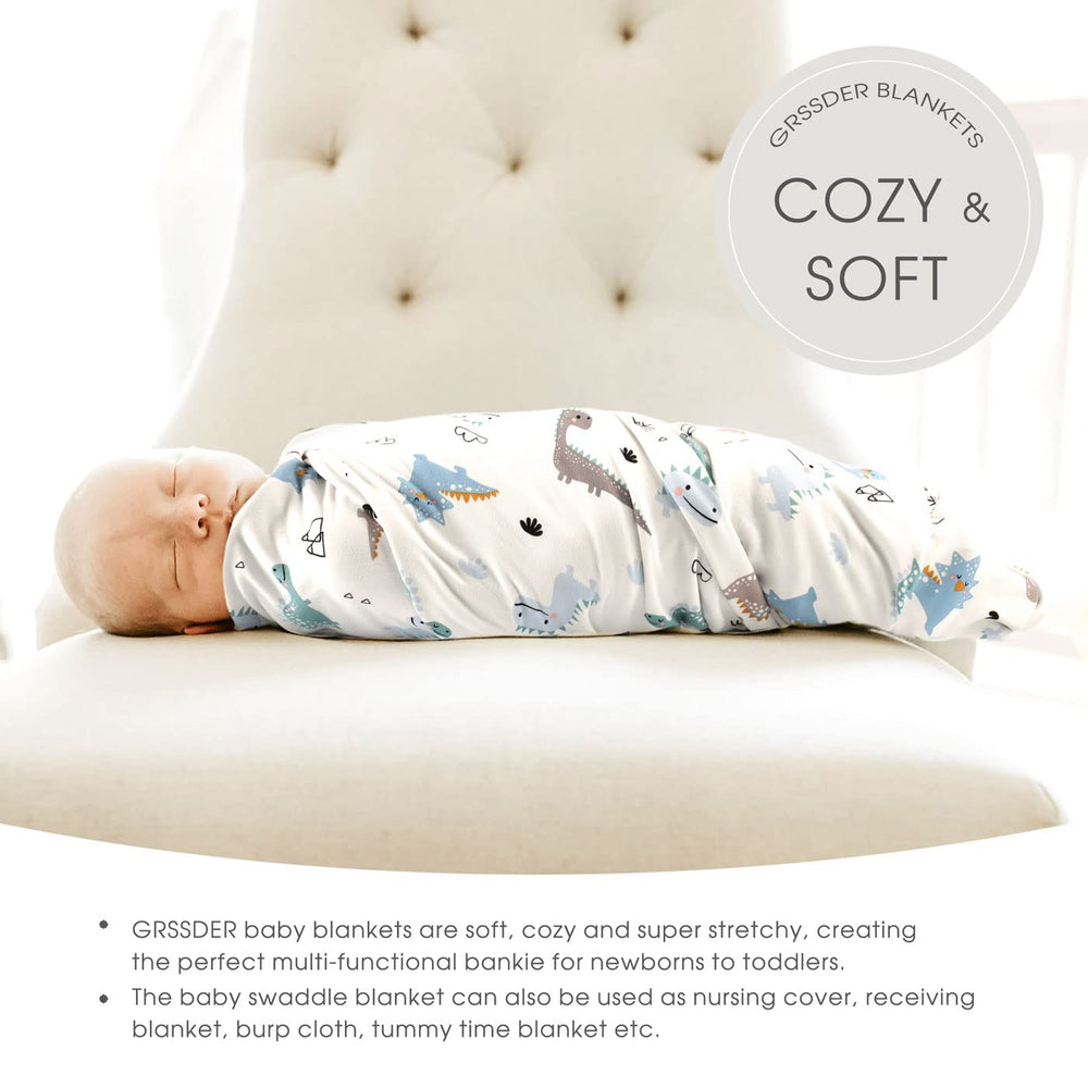 GRSSDER swaddle-ready blanket versatile for newborns and toddlers alike.