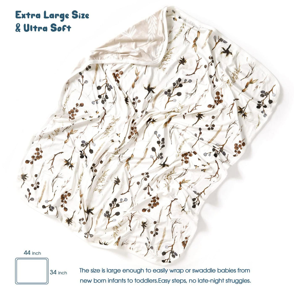 GRSSDER beige solid swaddle blanket for soft warmth and relaxed baby snuggles