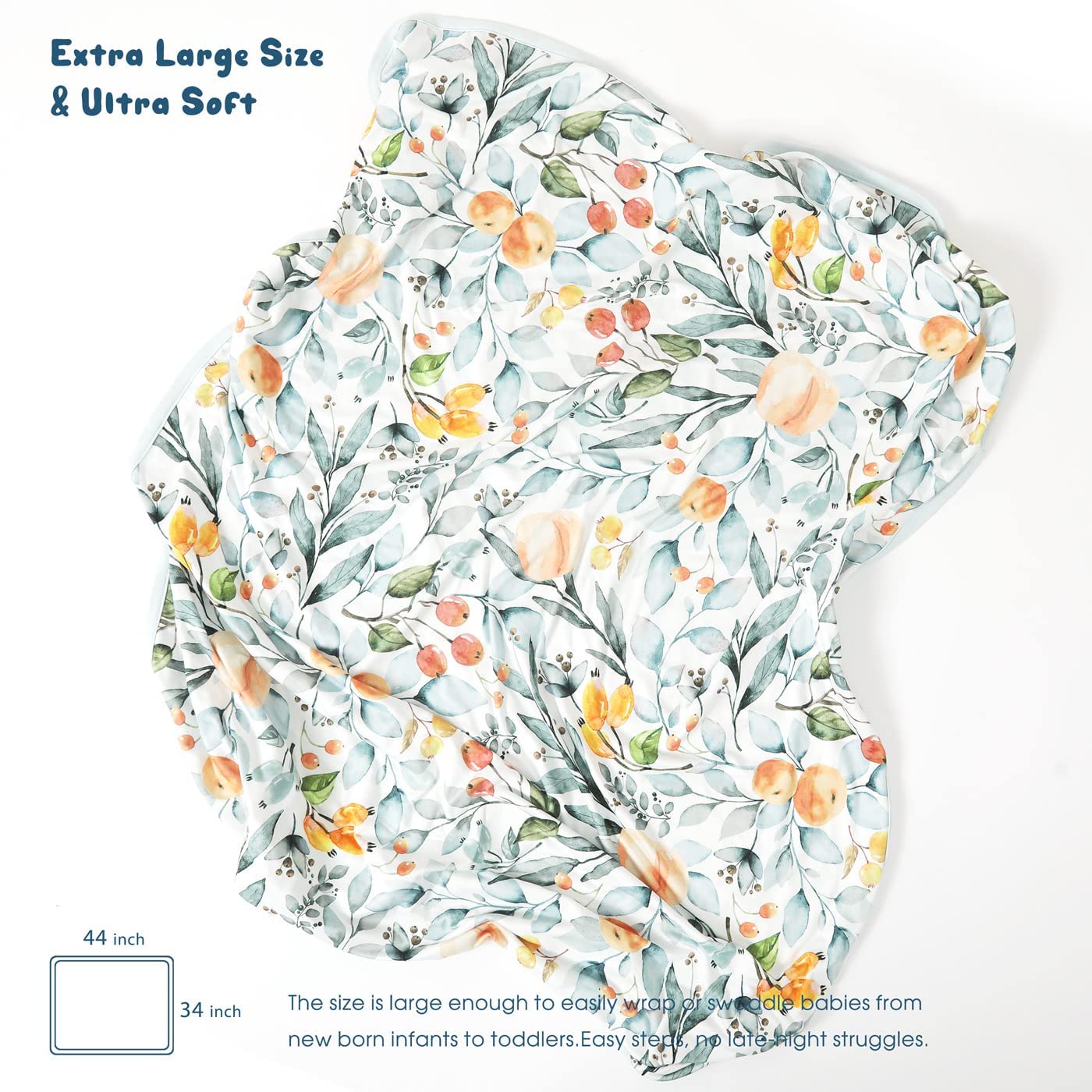 GRSSDER double-layer swaddle blanket offers versatile coverage and warmth.