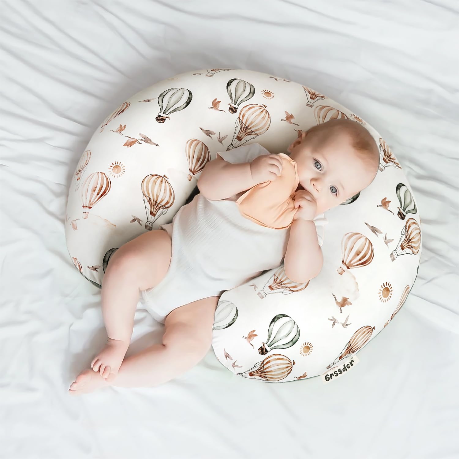 GRSSDER baby shower gift pillow cover doubles as nursery decor
