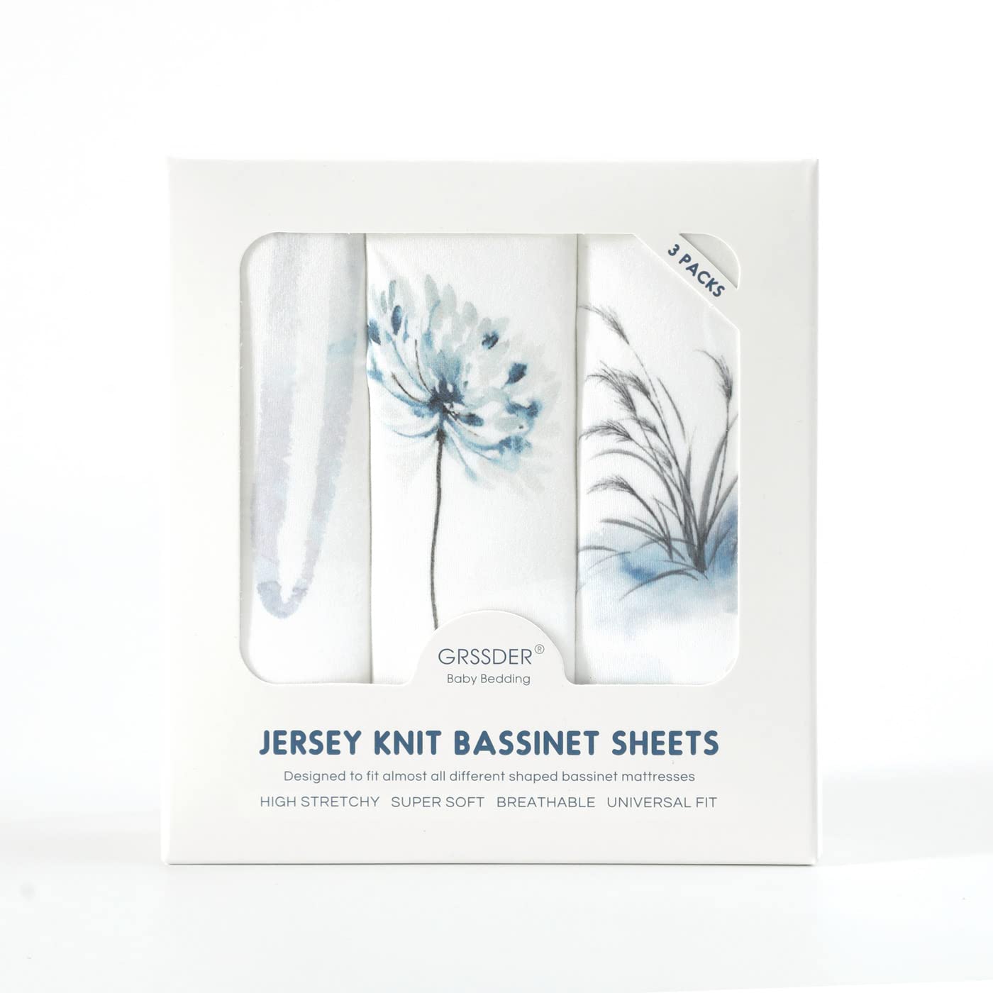 GRSSDER bassinet sheet is machine washable for easy cleaning and care.