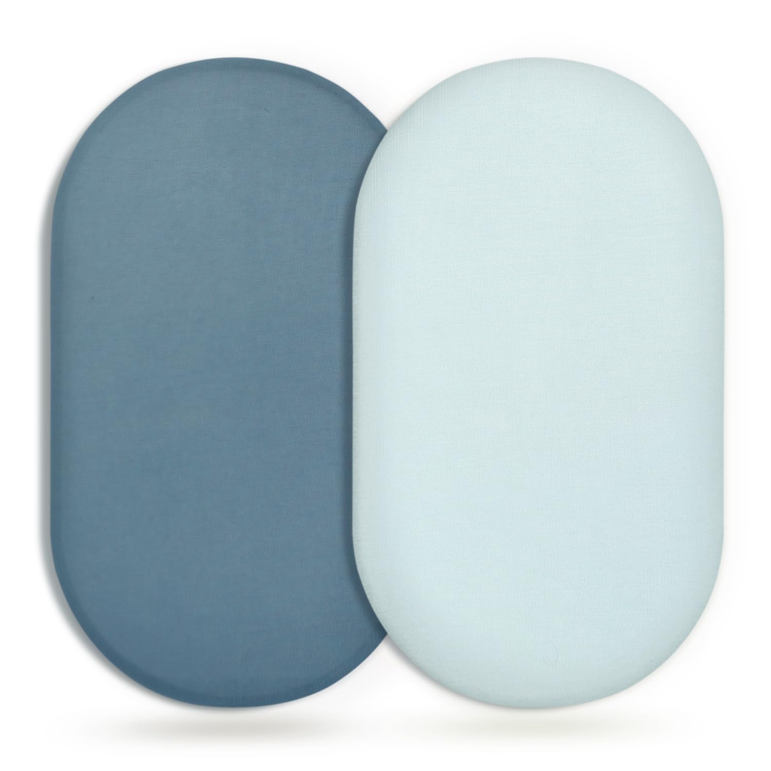 GRSSDER bassinet sheet with elastic bottom for a secure, snug fit.
