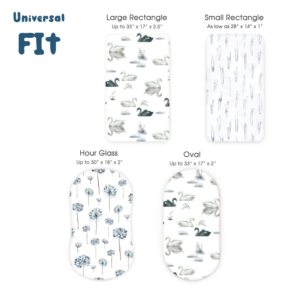 GRSSDER bassinet sheet in use shows snug sleep setup for nighttime comfort.