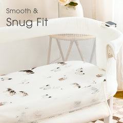 GRSSDER elastic-bottom secure-fit keeps sheets in place during night-time changes.