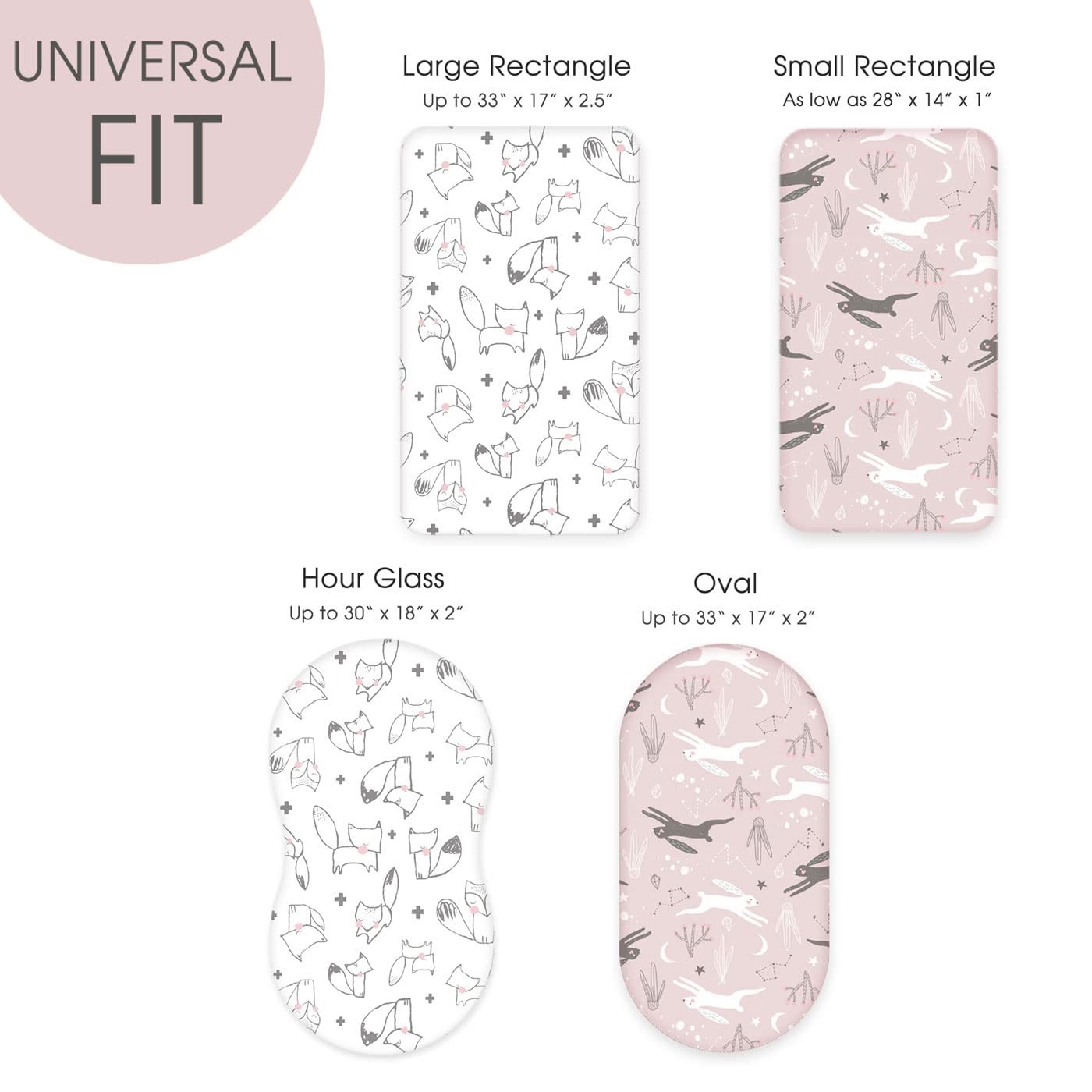 GRSSDER machine-washable bassinet sheets simplify nursery care.