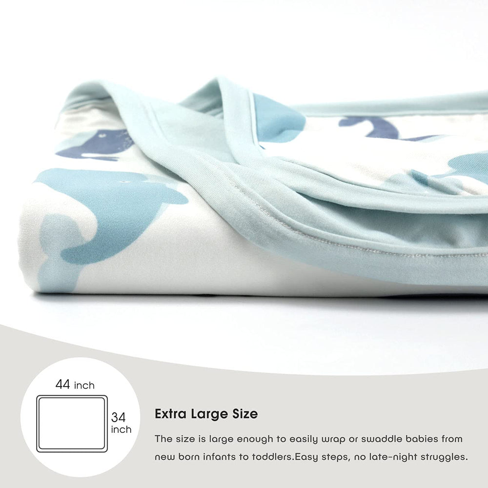 GRSSDER blanket in use as swaddle for snug bedtime