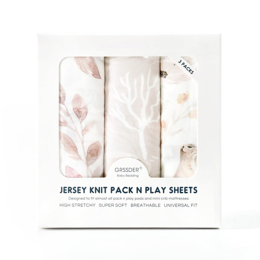 GRSSDER blush pink floral pattern adds calming style to nursery.