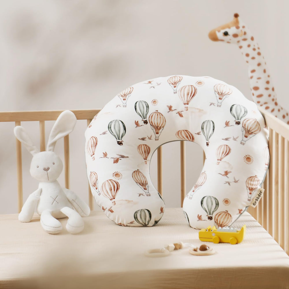 GRSSDER breathable nursing pillow cover gentle on baby skin during feeding