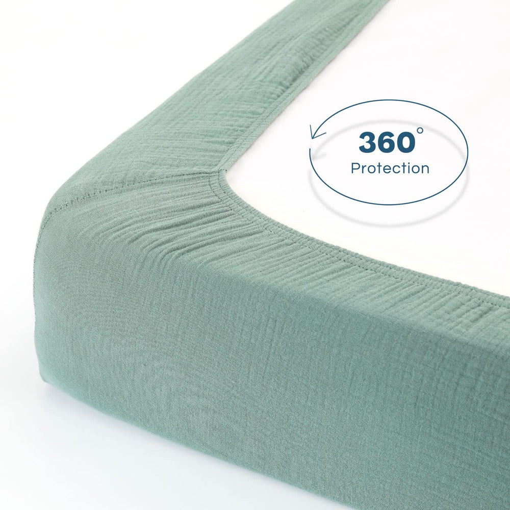 GRSSDER crib sheet care: washing and drying for durability and softness