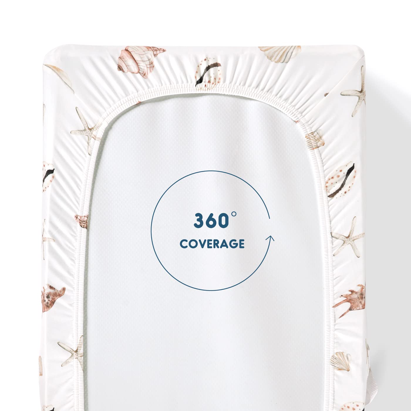 GRSSDER changing pad cover flora pattern close-up adds stylish nursery detail