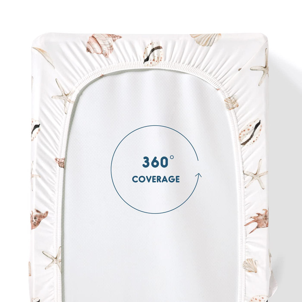 GRSSDER changing pad cover flora pattern close-up adds stylish nursery detail