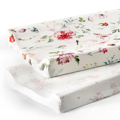 GRSSDER changing pad cover featuring flowers pattern closeup for breathable baby care