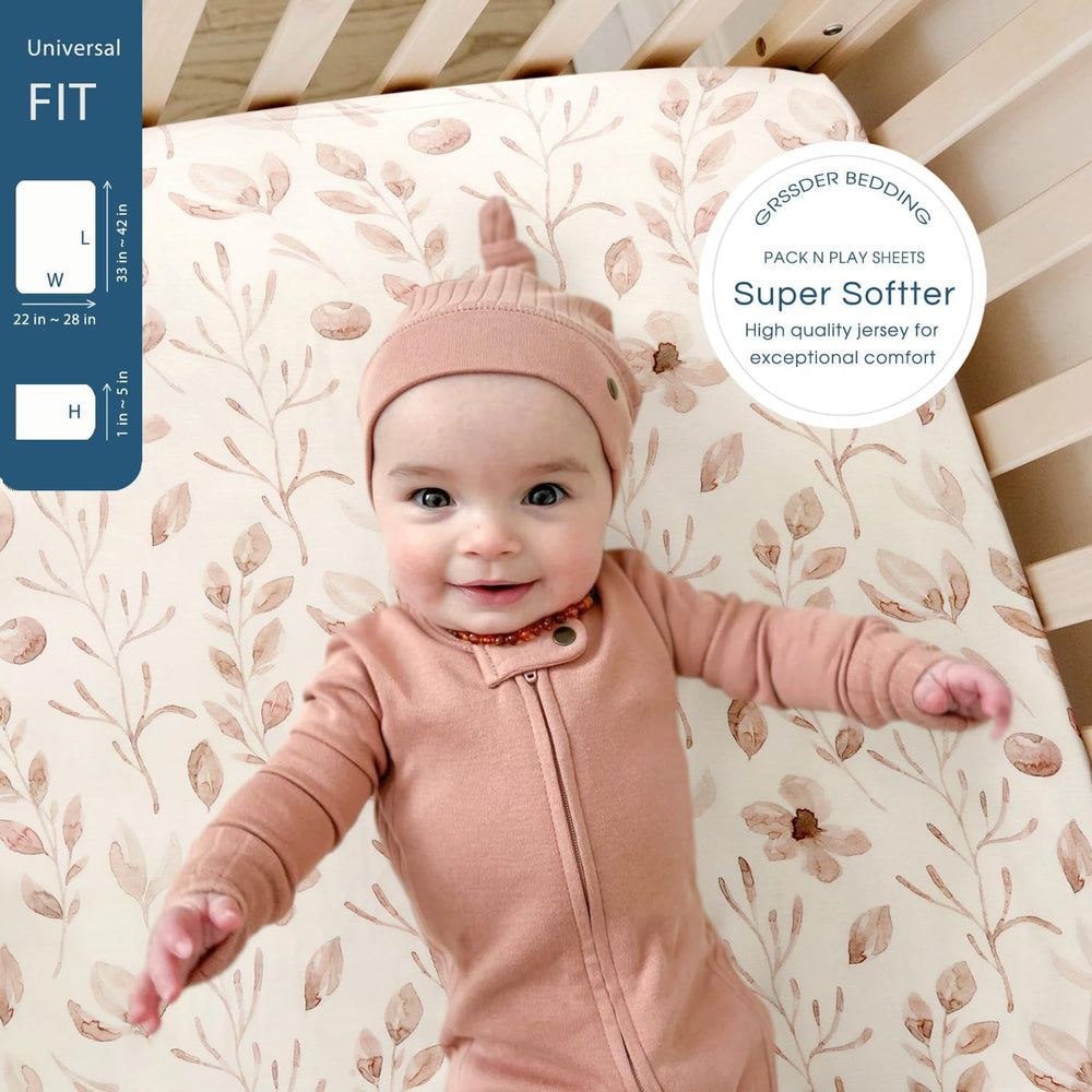 GRSSDER cute animals print sheets brighten nap time ambiance.