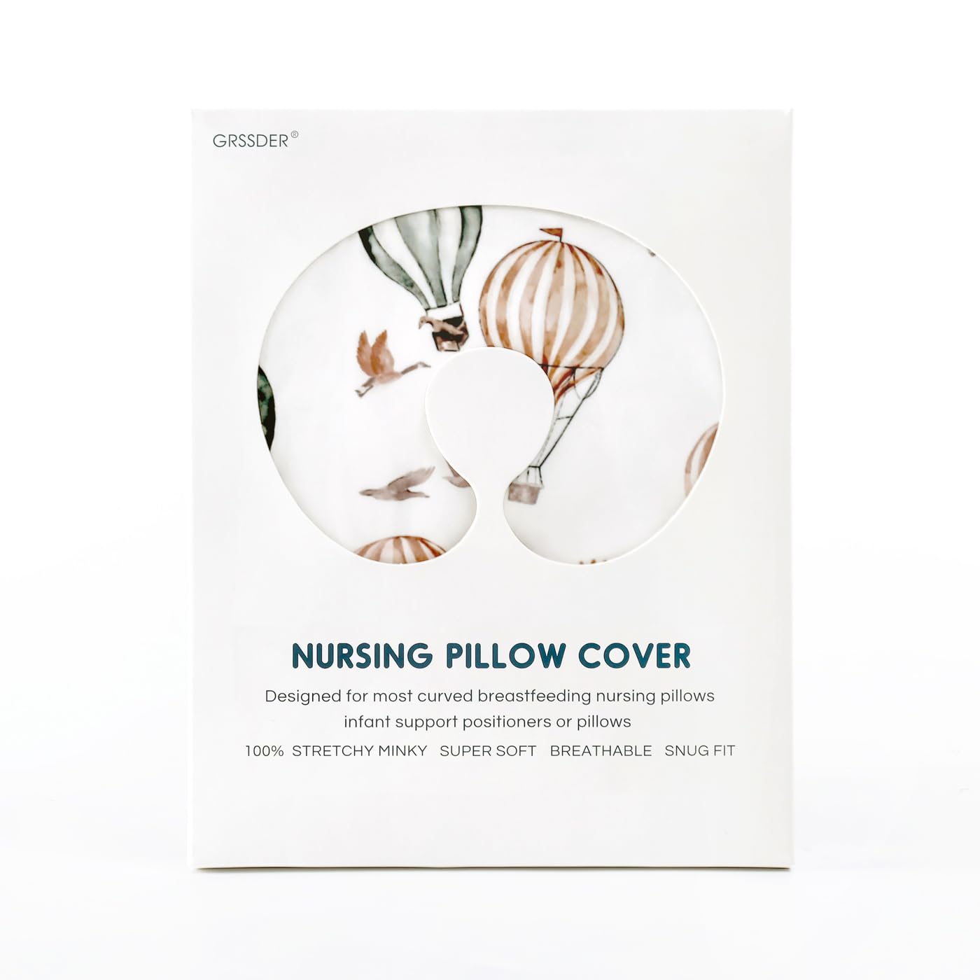 GRSSDER easy-clean nursing pillow cover for daily use