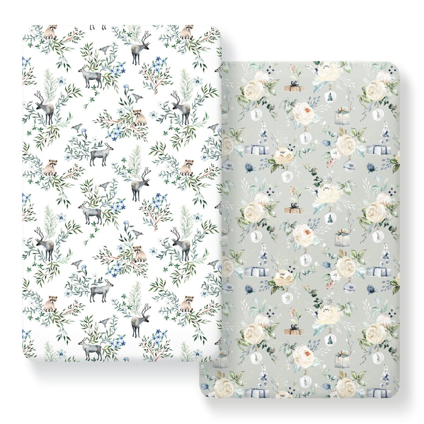GRSSDER crib sheet with elastic band provides a secure universal fit for standard cribs.